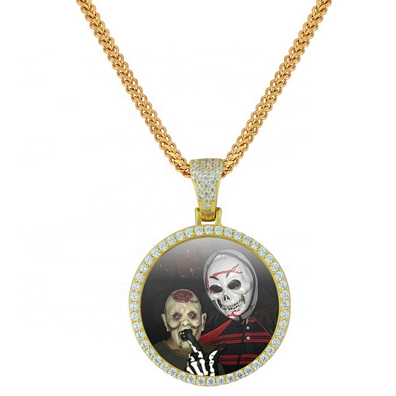 Miss Jewelry Fashion New Design Custom Celebrity CZ Picture Photo Pendant