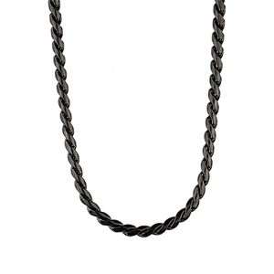 4mm black gold plated metal chain dog harness