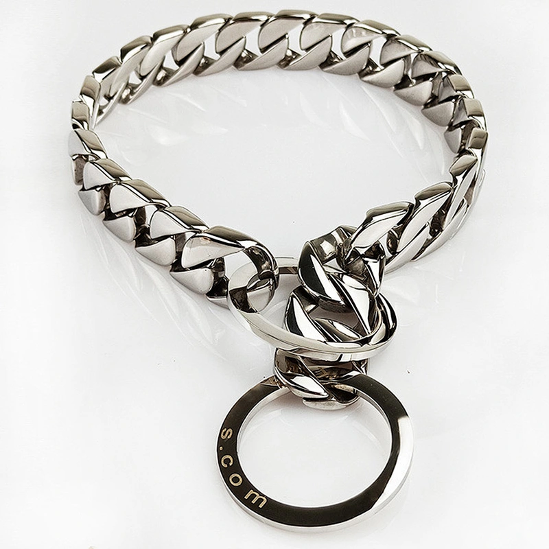 Wholesale Stainless Steel Gold Plated Dog Training Collar