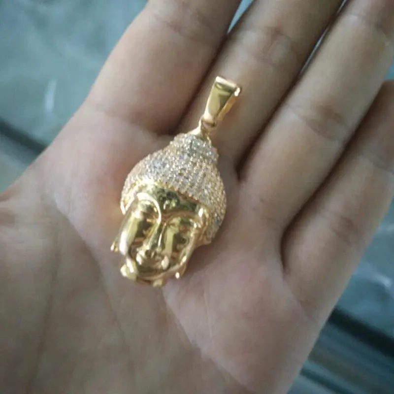 Miss Jewelry Cheap Iced Out Dubai Gold 925 Sterling Silver Jewellery Mens Diamond Buddha Pendant