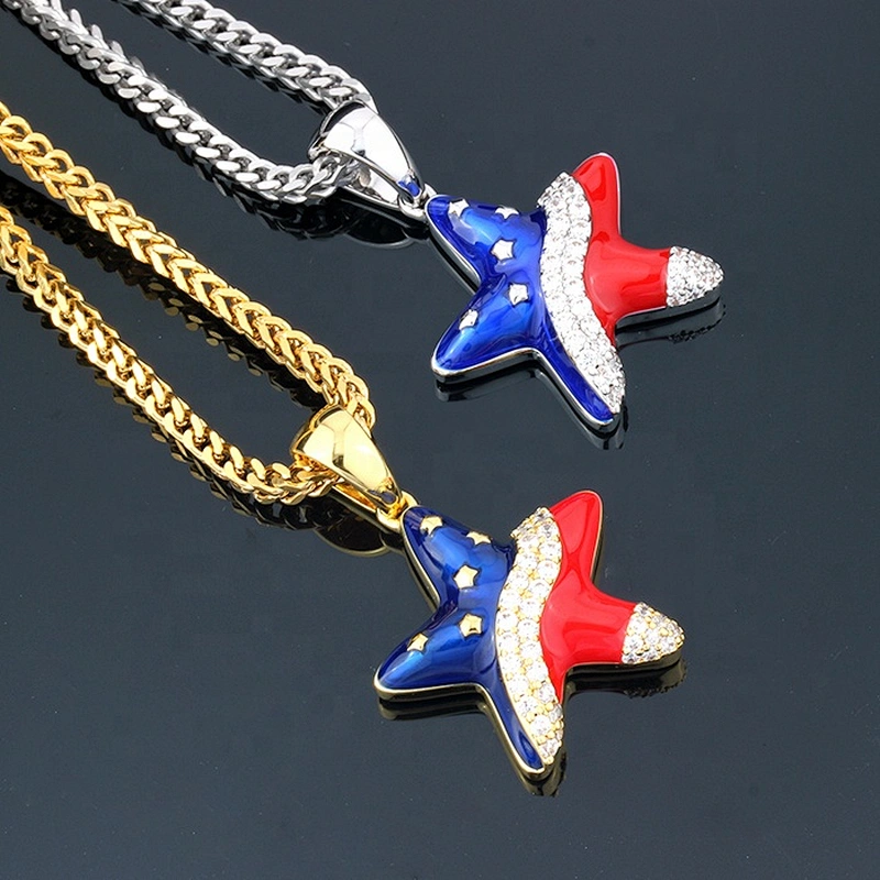 Miss Jewelry High Quality Cheap Latest Design Fashion Star Iced Out Hip Hop Pendant