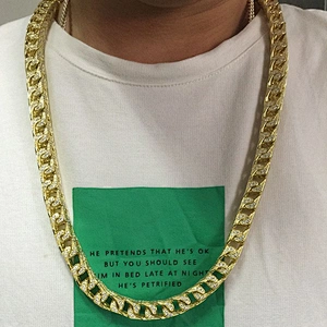 Miss jewelry hip hop jewelry saudi gold chain 14k 18k franco chain