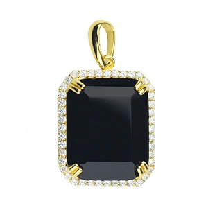 Jewelry Stone Sterling Silver Gemstone Pendant Natural