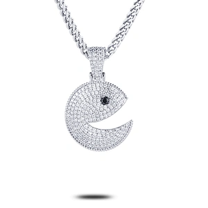 Missjewelry Hip Hop  Designs Men Urban Jewelry Cubic Zircon Diamond Gold Pendant