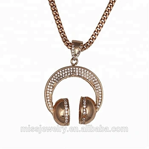 Miss Jewelry Hip Hop Jewelry Men Microphone Iced Out Custom Pendant