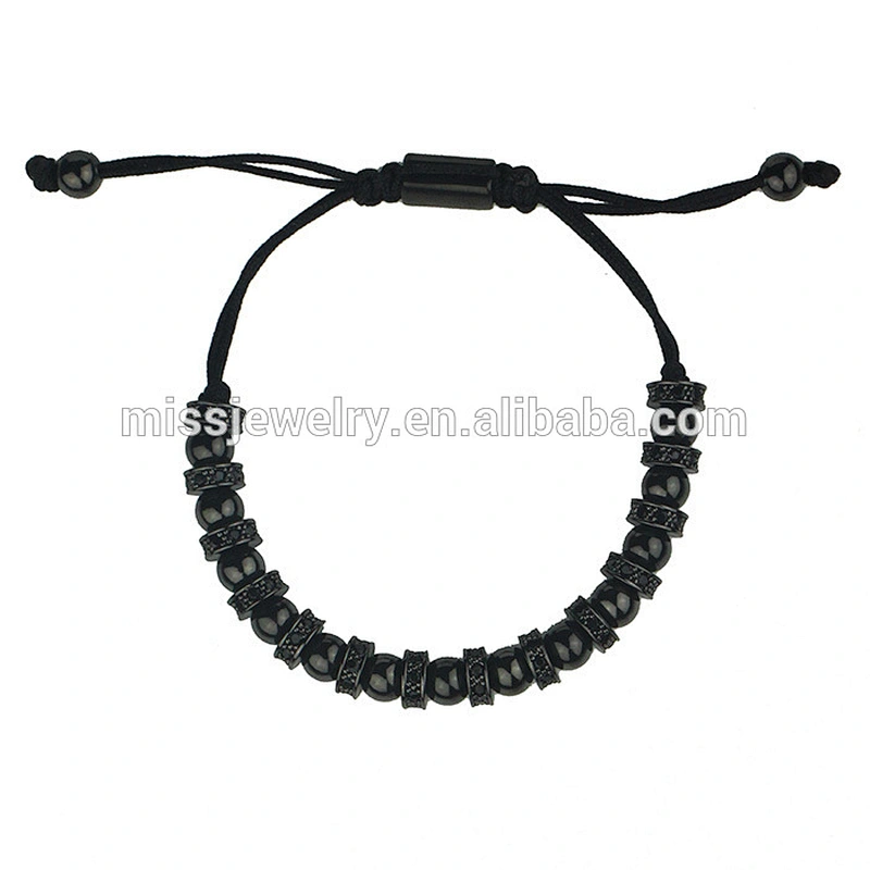 Wholesale latest new men's silver spacer models bracelets designs