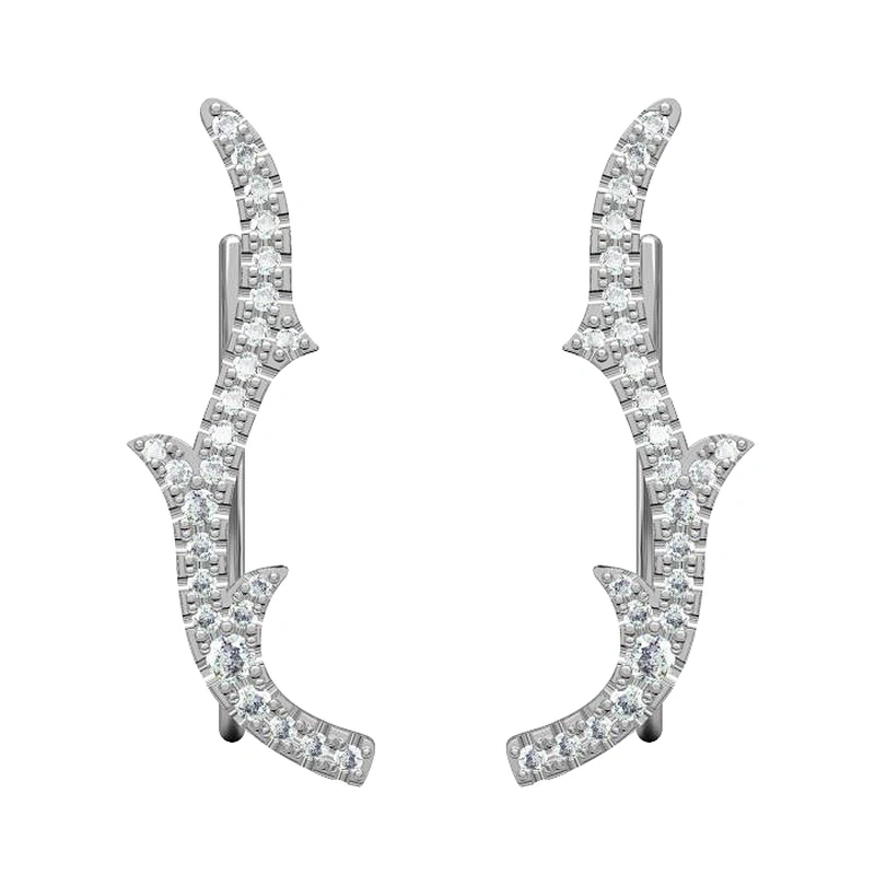 Miss Jewelry 2018 Fashion Jewelry CZ Micro Paved Screw Back Earrings