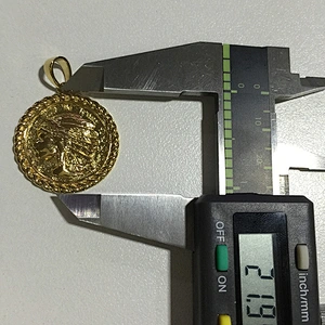 Miss Jewelry Hip Hop Men Style Gold Coin Holder Pendant Set Custom Designs
