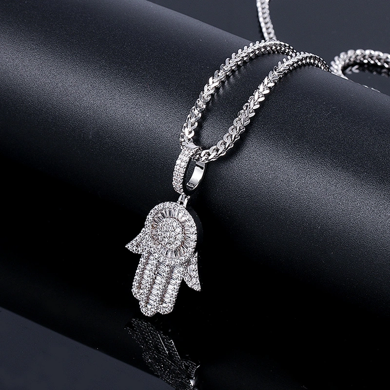 Men Gold Necklace With Customized Ice Pendant