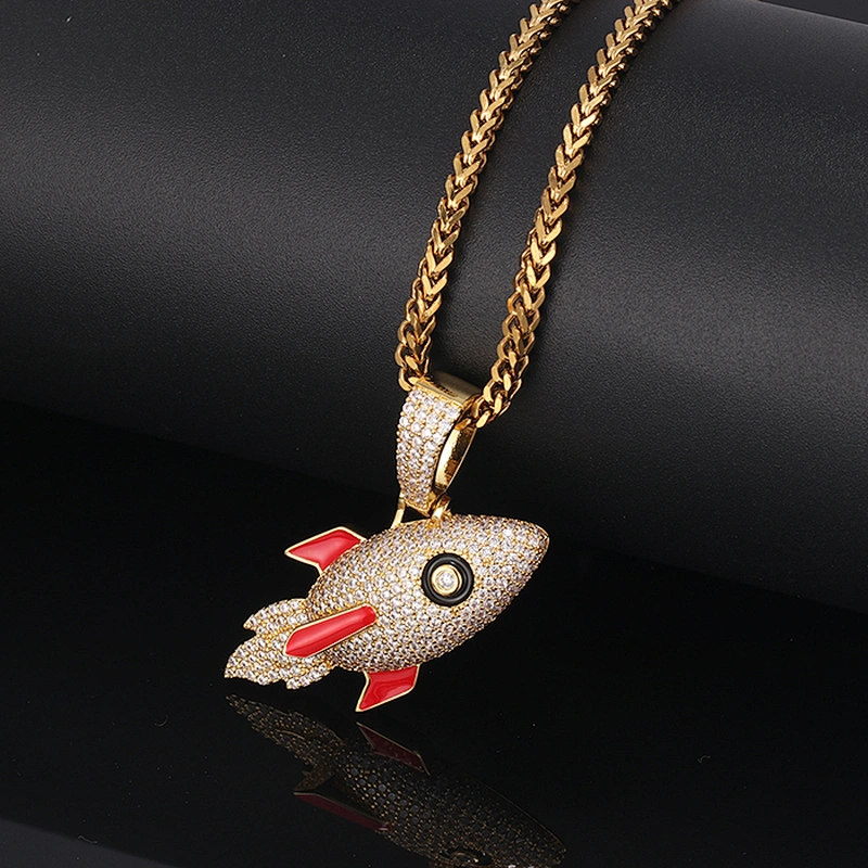 Missjewelry Hip Hop Urban Jewelry Iced Rocket Pendant Designs