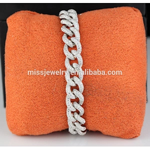 Missjewelry hip hop fashion 925 silver bracelet jewelry wholesale