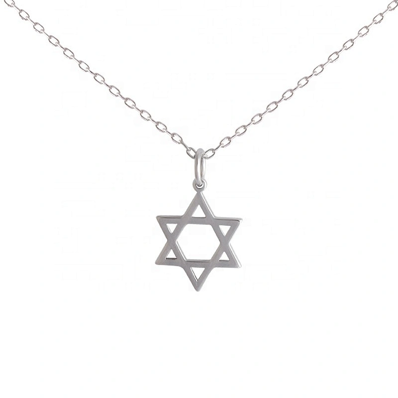 Miss Jewelry Fashion New Style Simple Star Pure 925 Sterling Silver Necklace Pendant