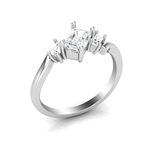 925 Sun Silver Diamond Ring for Women