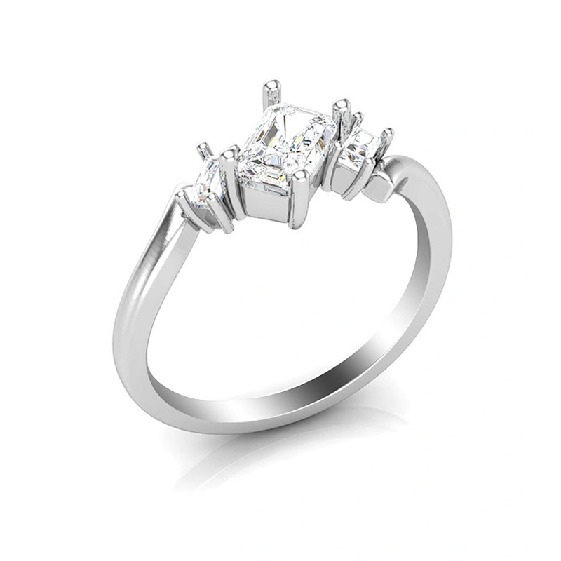 925 Sun Silver Diamond Ring for Women