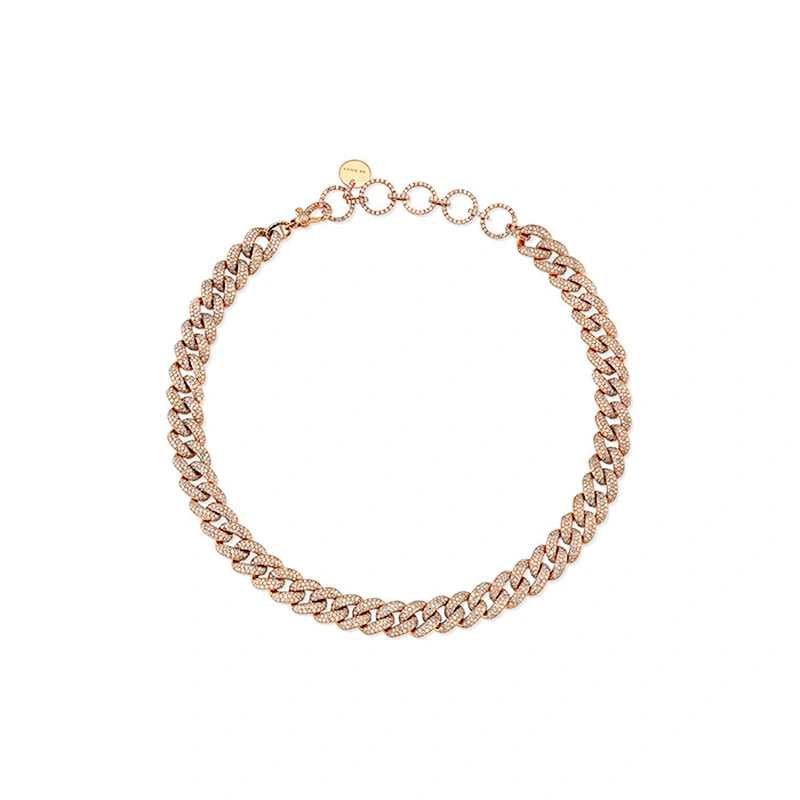 Miss Jewelry Custom Cuban Link Choker Necklace Women