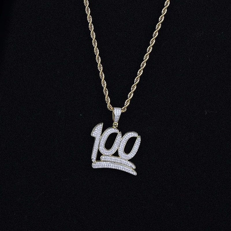 Dubai White Gold 100 Percent 925 Sterling Silver Letter Necklace Pendant Charm