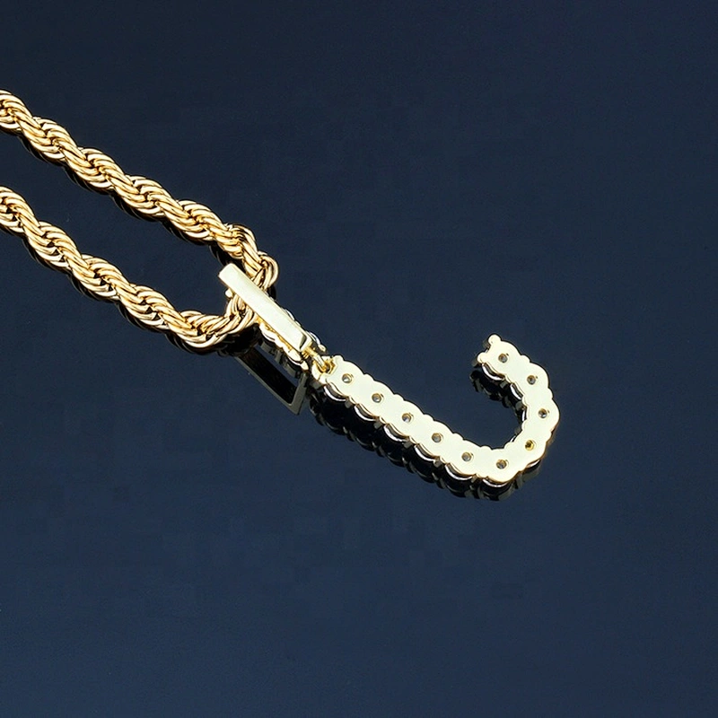 Missjewelry High Quality New Design Diamond Letters Pendant Necklace Hip Hop Mens