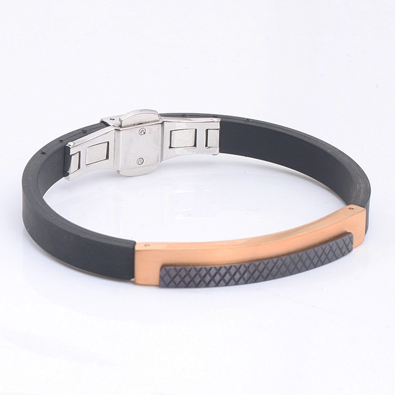Custom Men Handmade Stainless Leather Bracelet