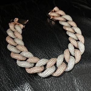 Missjewelry Hip Hop Urban Jewelry Real CZ Micro Pave Iced Out  New Gold Cuban Bracelet