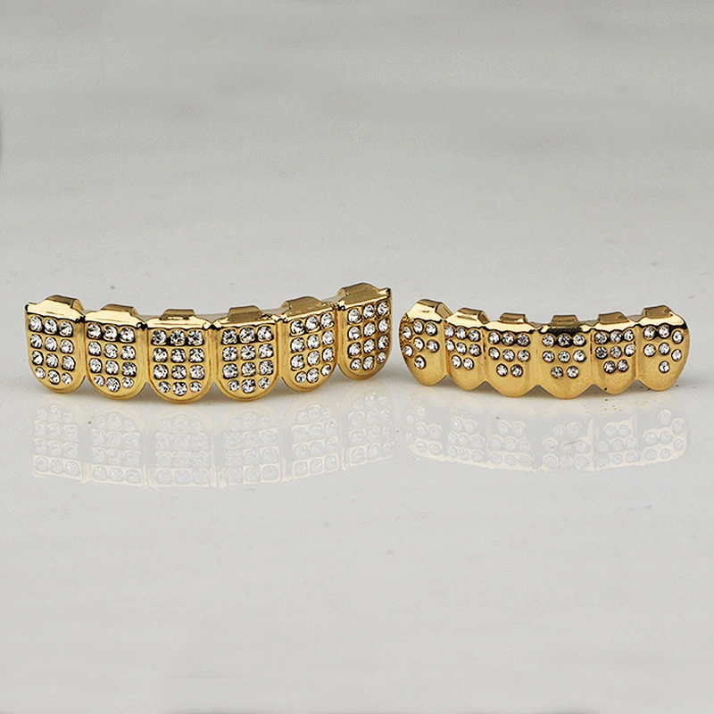 Miss Jewelry Body Jewelry Diamond Pave Free Grillz Gold Teeth, Hip Hop Teeth Grillz