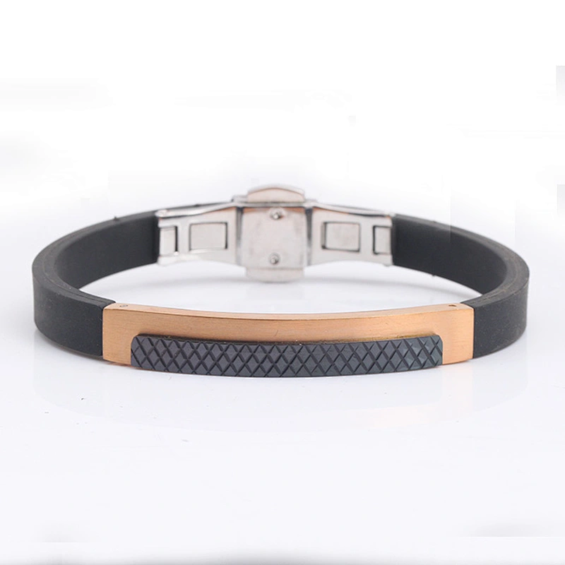 Custom Men Handmade Stainless Leather Bracelet
