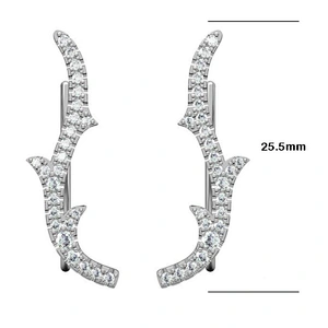 Miss Jewelry 2018 Fashion Jewelry CZ Micro Paved Screw Back Earrings