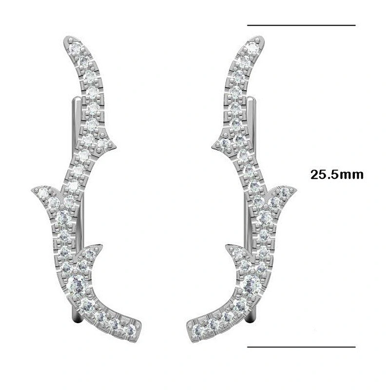Miss Jewelry 2018 Fashion Jewelry CZ Micro Paved Screw Back Earrings