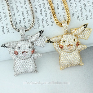 Missjewelry New Sale Pikachu-Wholesale Iced Out Jewelry Pendant Sterling Silver