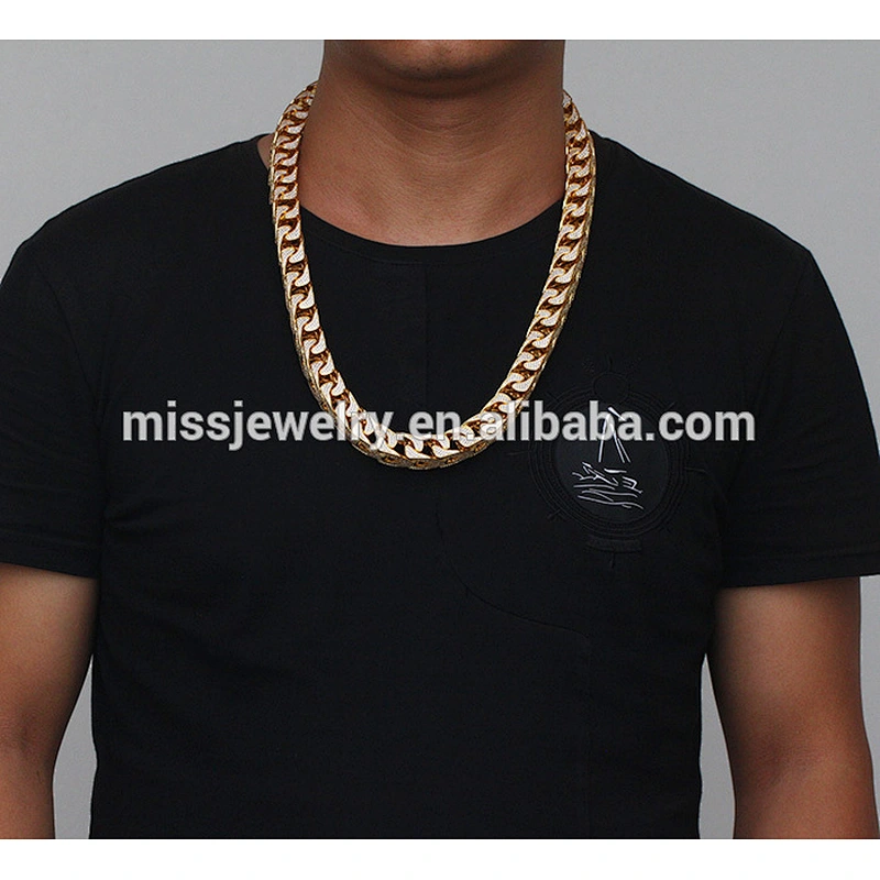 Miss jewelry hip hop jewelry saudi gold chain 14k 18k franco chain