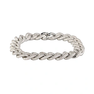 Missjewelry hip hop fashion 925 silver bracelet jewelry wholesale