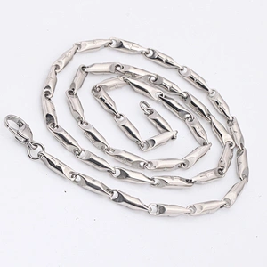Gunmetal Stainless Steel Thin Chain  Necklace Custom