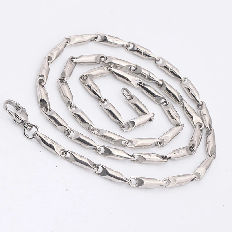 Gunmetal Stainless Steel Thin Chain  Necklace Custom