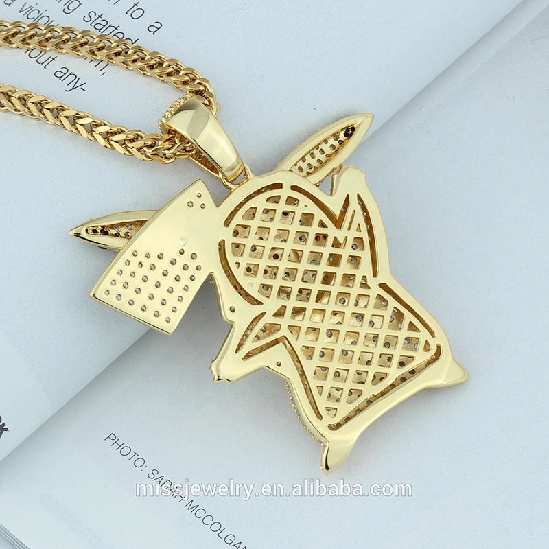 Missjewelry New Sale Pikachu-Wholesale Iced Out Jewelry Pendant Sterling Silver