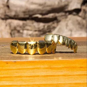 Miss Jewelry Wholesale Cheap Hip Hop Jewelry Cannie Fang Gold Teeth Grillz