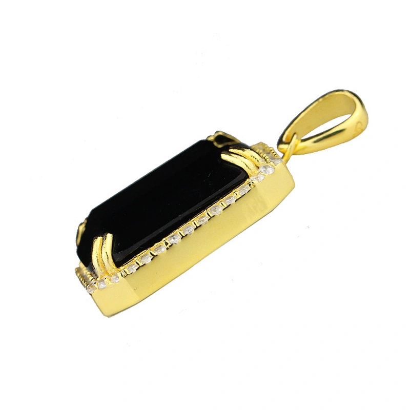 Jewelry Stone Sterling Silver Gemstone Pendant Natural