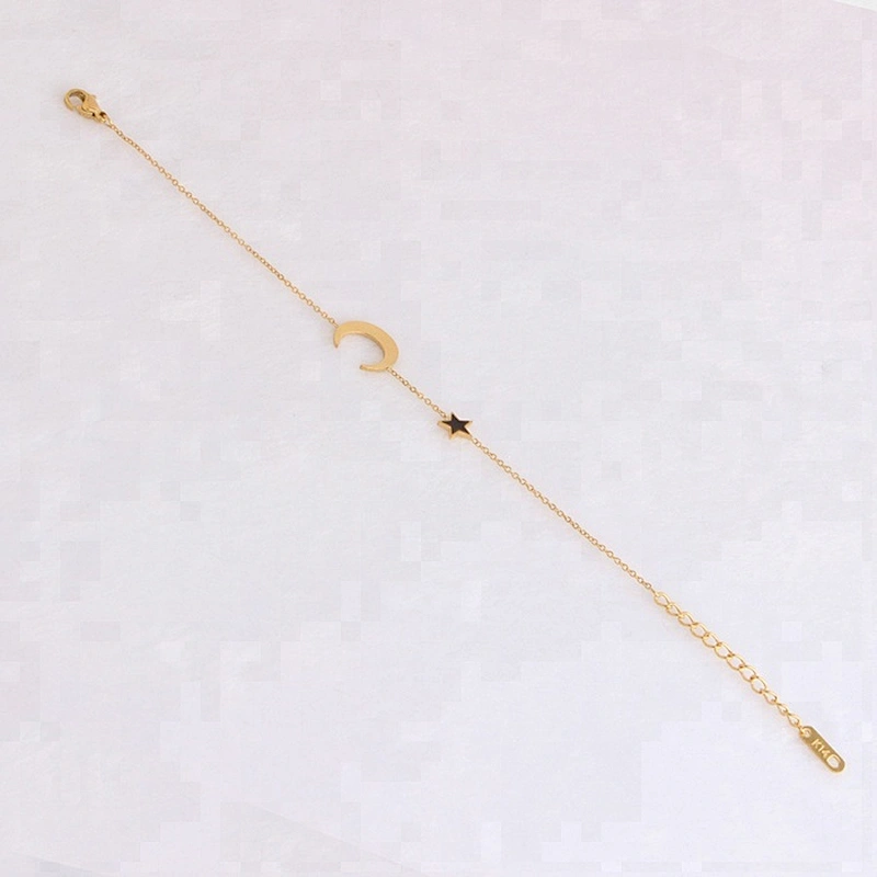 Miss Jewelry Cheap Stainless Steel Star Drop Gold Clasp Bracelet Jewelry Design for Girls
