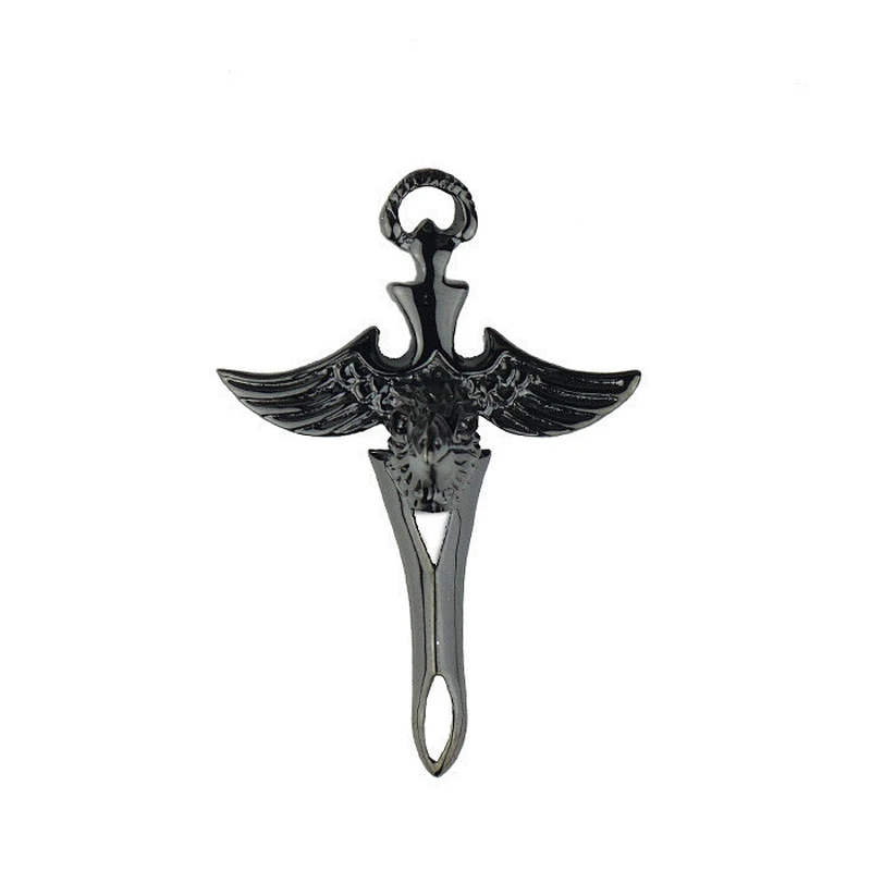 Unique broad Sword Pendant Wholesale Silver Necklace Eagle Wing Pendant