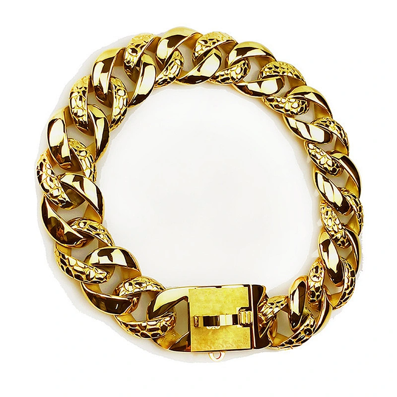 High Quality Gold Dog Chain Collars, Military Dog Collar