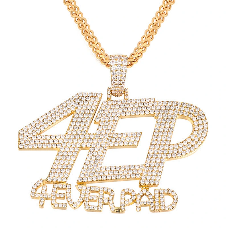 Rap Urban Jewelry Fashion Custom Iced Out Hip Hop Letter Pendants Wholesale
