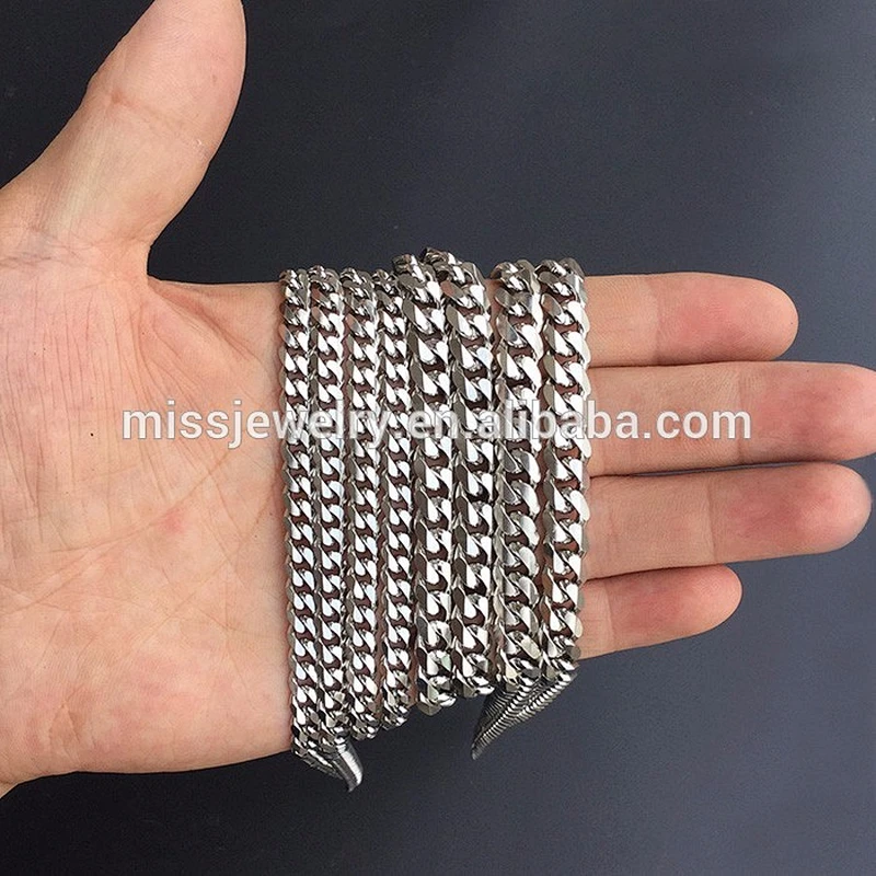 Large Curb Link Chain Gold And White Gold Chain