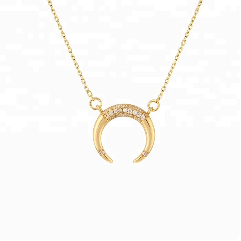 Miss Jewelry Clear And Free From Vulgarity Gold Moon Star Necklace For Young People