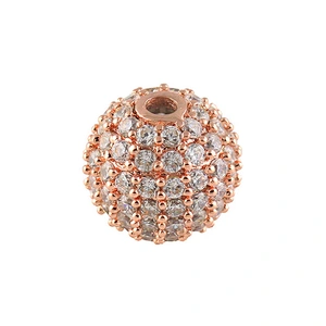 Missjewelry ball bead CZ micro pave beads designs