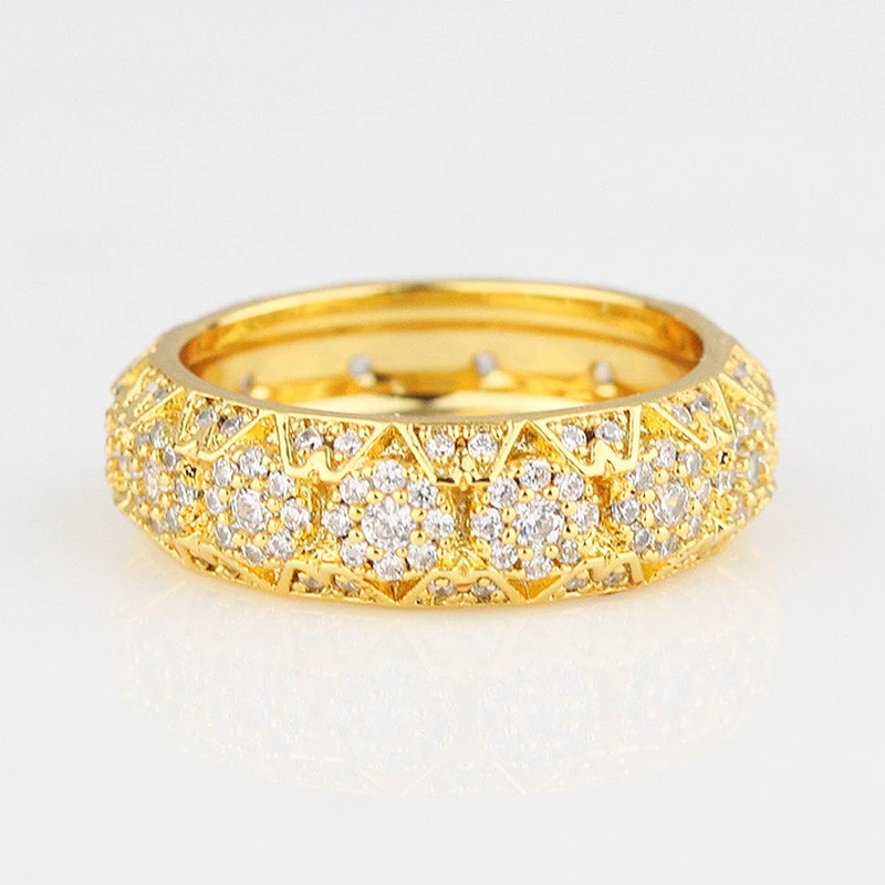 Wholesale 925 Sterling Silver Men Ring Gold