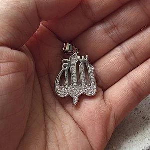 Saudi sterling silver gold plated allah pendant, muslim gold pendant gold allah pendants