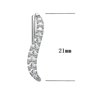 Miss Jewelry 2018 Micro Pave Jewelry Wholesale 925 Sterling Silver Earrings