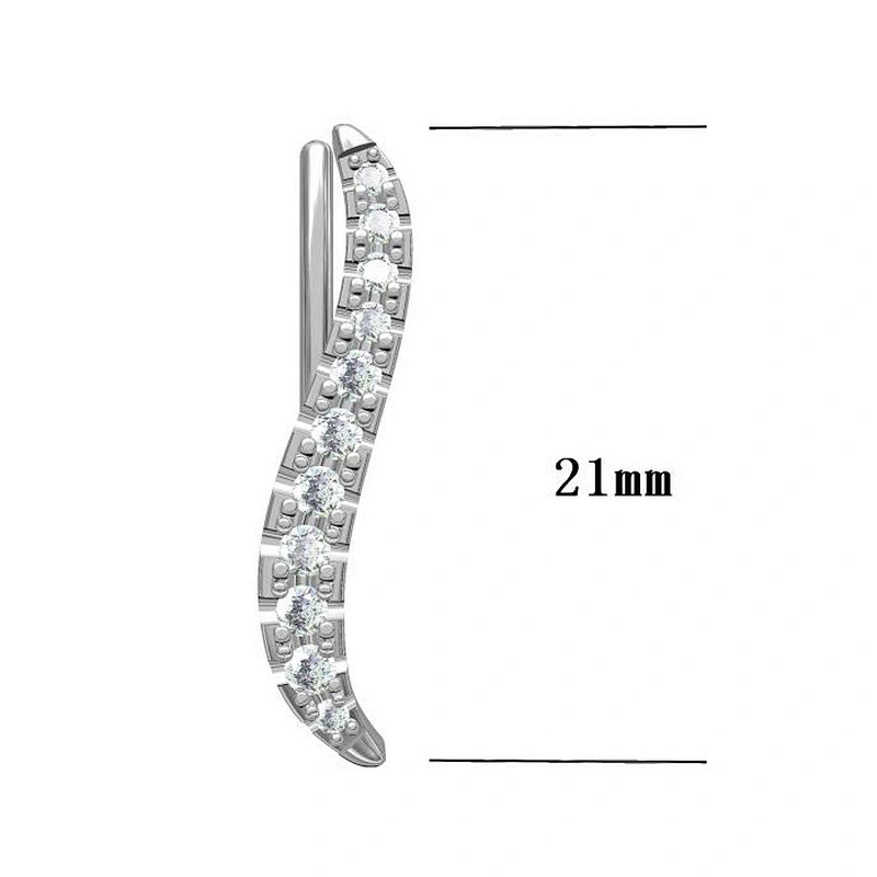 Miss Jewelry 2018 Micro Pave Jewelry Wholesale 925 Sterling Silver Earrings