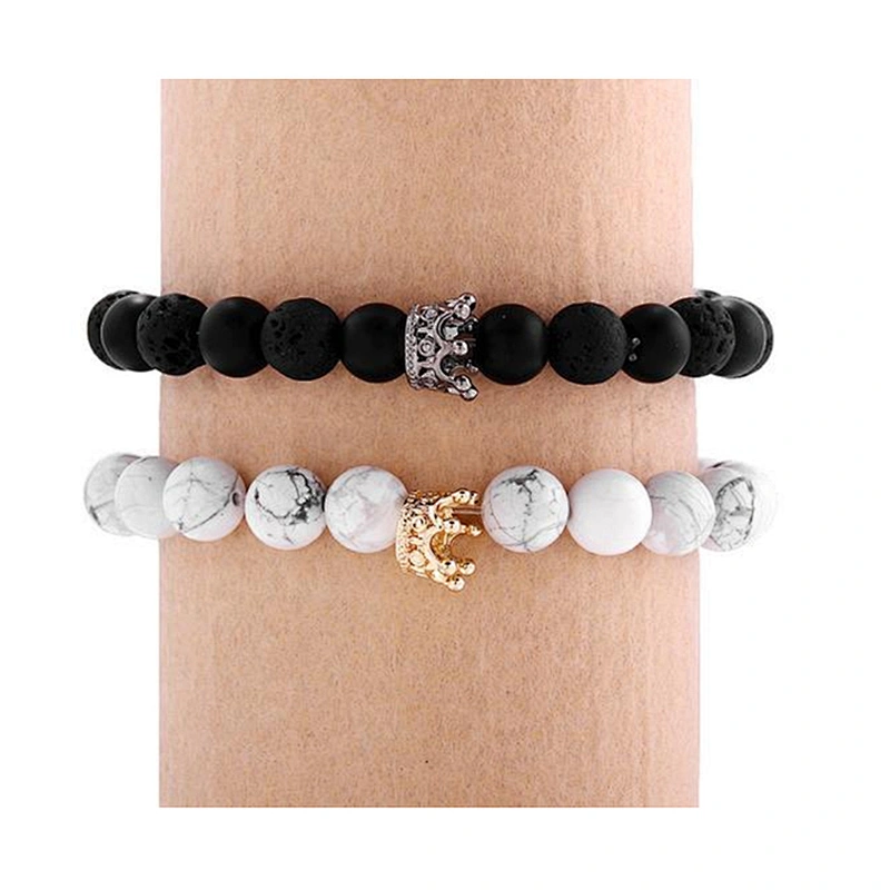 Miss Jewelry New Design Crown Round Bead Bracelet