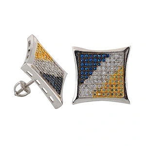 Fashion latest design jhumke zircon brass earring jewellery