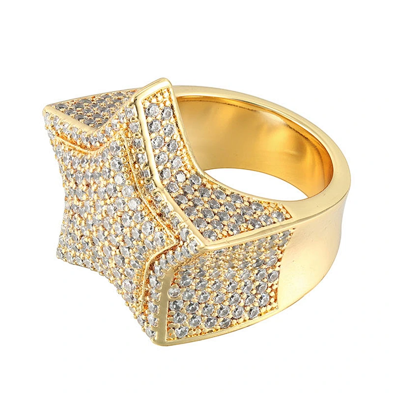Missjewelry Diamond Urban Jewelry Hip Hop Gold Ring for Men