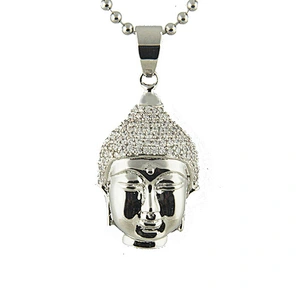 Miss Jewelry Cheap Iced Out Dubai Gold 925 Sterling Silver Jewellery Mens Diamond Buddha Pendant
